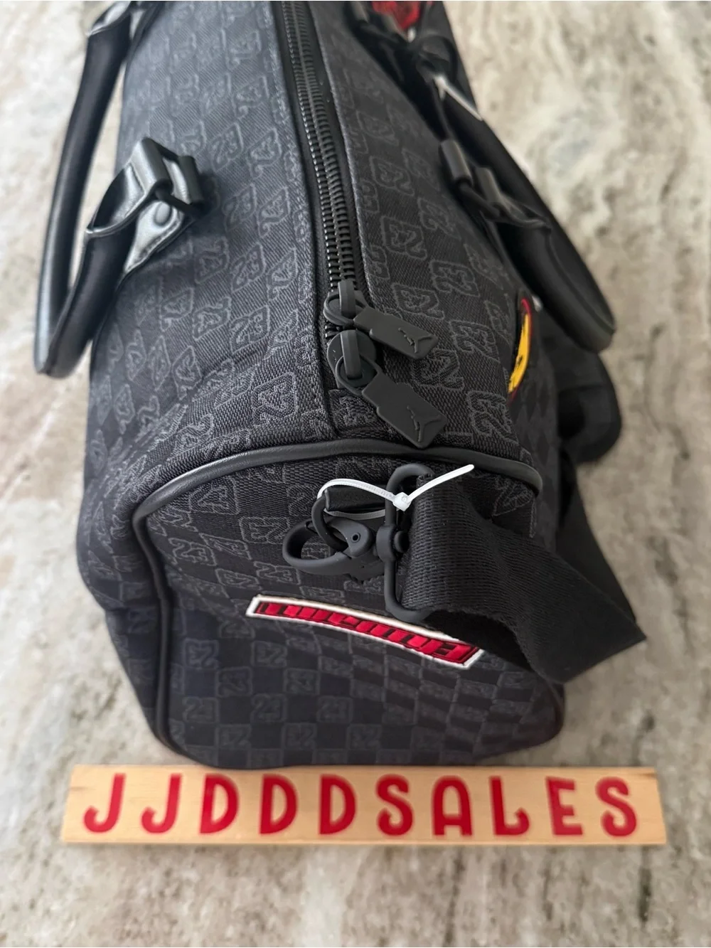 Nike Air  Jordan Monogram Champion Luxury 25L Duffle Bag MM9157-023 Size Medium